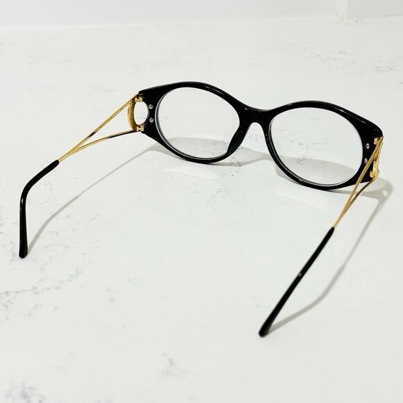 Christian Dior Vintage 80s/90s Black and Gold 2661 Sunglass Frames Marc Bohan - Picture 5 of 13